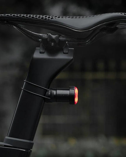 ROCKBROS Bicycle Taillight Smart Auto Brake Sensing MTB Road Bike Light New Type-C Charging Seatposts Saddle Bike Rear Light LED