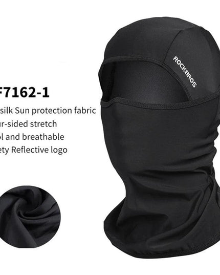 ROCKBROS Cycling Mask Summer UV Protection Balaclava Glasses Face Breathable Hole Men Women Quick-Drying Bicycle Ice silk Mask