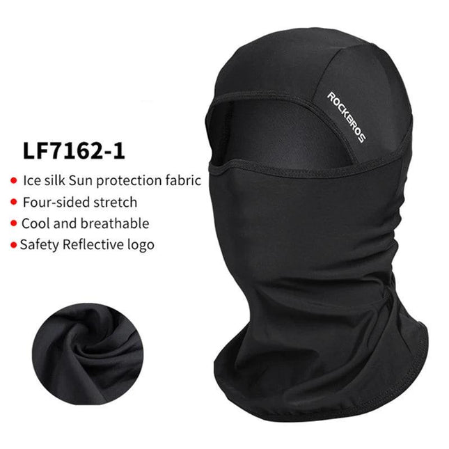ROCKBROS Cycling Mask Summer UV Protection Balaclava Glasses Face Breathable Hole Men Women Quick-Drying Bicycle Ice silk Mask