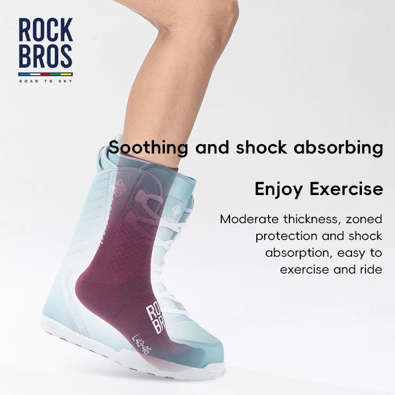 ROCKBROS ROAD TO SKY Professional Sport Socks Breathable Cycling Socks MTB Road Bike Socks High Elastic Shock Absorbing A pair