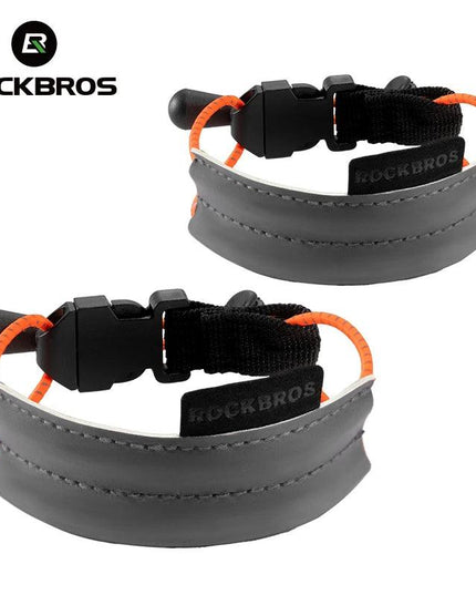 ROCKBROS Bicycle Leg Strap Safety Reflective Outdoor Bicycle Ankle Leg Band Portable Sports Camping Harnesses Cycling Equipment