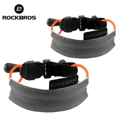 ROCKBROS Bicycle Leg Strap Safety Reflective Outdoor Bicycle Ankle Leg Band Portable Sports Camping Harnesses Cycling Equipment