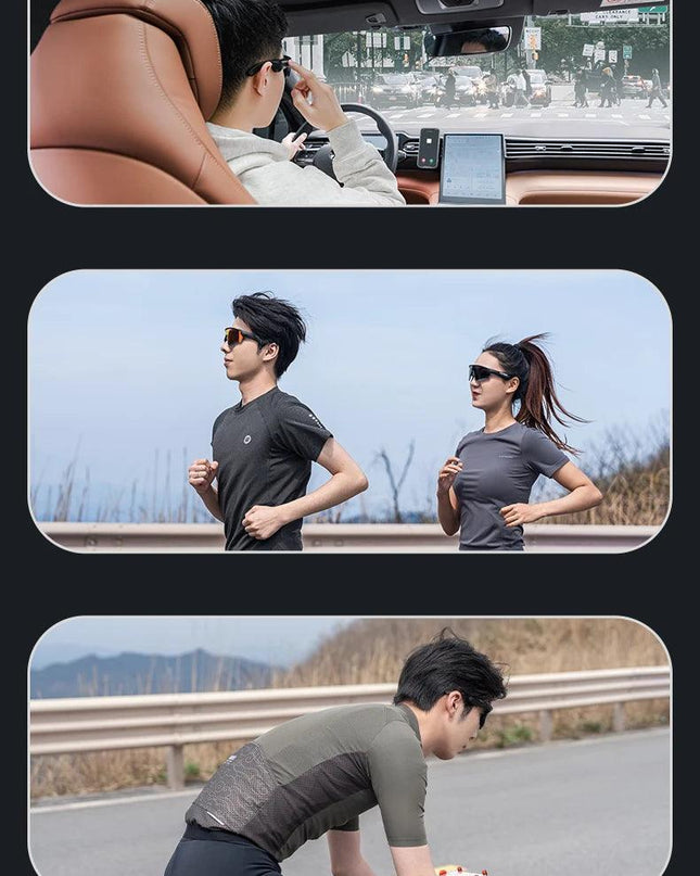 ROCKBROS Polarized Glasses Wireless Bluetooth 5.2 Sunglasses Headset Telephone Driving MP3 Riding Cycling Eyewear UV400 Goggles