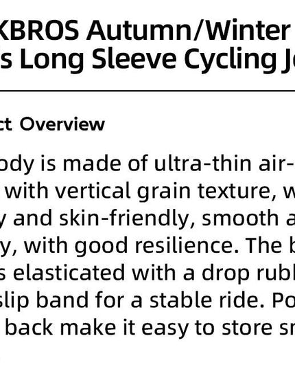 ROCKBROS Winter Cycling Jacket Warm Long Sleeves Top Riding Clothing Tight Reflective Logo Men's Cycling Jersey Profession Cloth