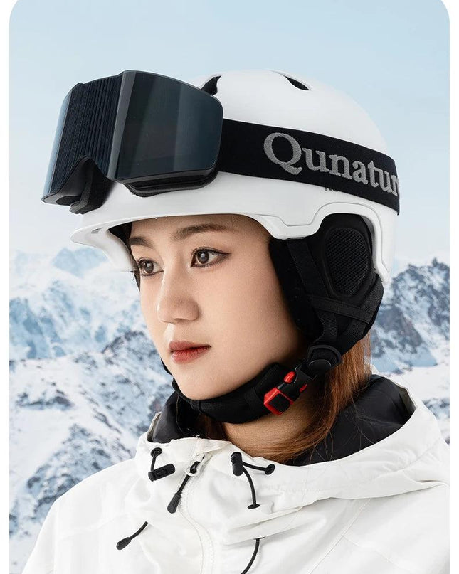 Qunature Ski Goggles Large Frame Snowboard Snow Goggles Double Layers UV400 Anti-fog Ski Glasses Skiing Outdoor Sport Eyewear