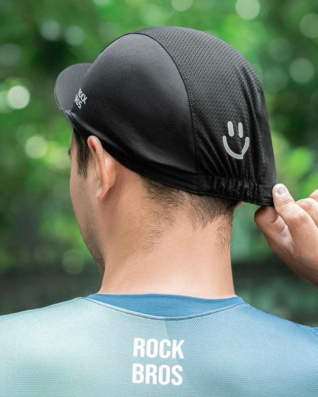 ROCKBROS Cycling Caps Polyester Bicycle Quick Dry Sports Hats Summer UV Protection Bike Balaclava Unisex Size Breathable Hat