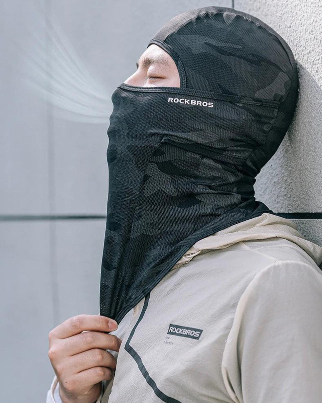 ROCKBROS Full Face Mask UV Sun Protection Cycling Mask Summer Balaclava Hat Bike Scarf Breathable Outdoor Motorcycle Face Masks