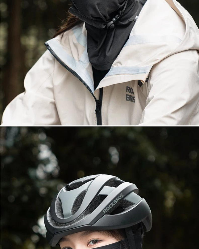 ROCKBROS Windproof Warm Winter Cycling Mask Nose Breathable Men's Black Neck Sport Scarves Sports Equipment for Running Cycling