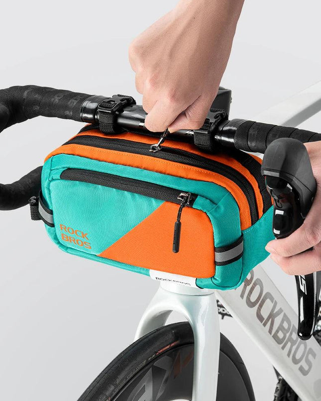 ROCKBROS Handlebar Bag  Bike Bag Portable Pannier Multi-purpose 2.5L Large Capacity Backpack Shoulder Messenger Crossbody Bags