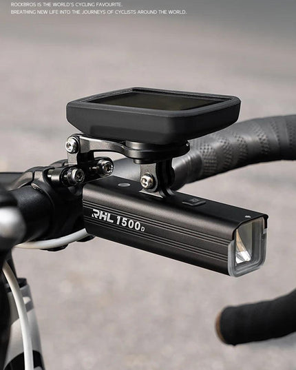ROCKBROS Bike Bracket Front Light Lamp Holder Aluminum Alloy Extension Holder for Bicycle Computer Wahoo Bryton Garmin Bracket