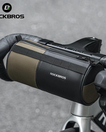 ROCKBROS Bicycle Bag Reflective Handlebar Bag Capacity Storage Multifunctional Portable 1.7L Shoulder Bag Front Bag Accessories