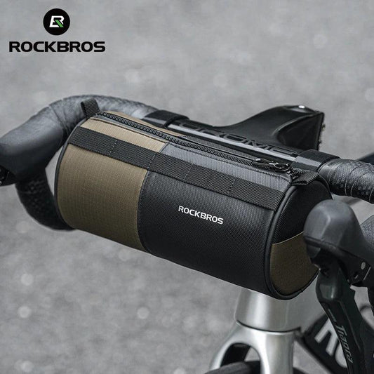 ROCKBROS Bicycle Bag Reflective Handlebar Bag Capacity Storage Multifunctional Portable 1.7L Shoulder Bag Front Bag Accessories