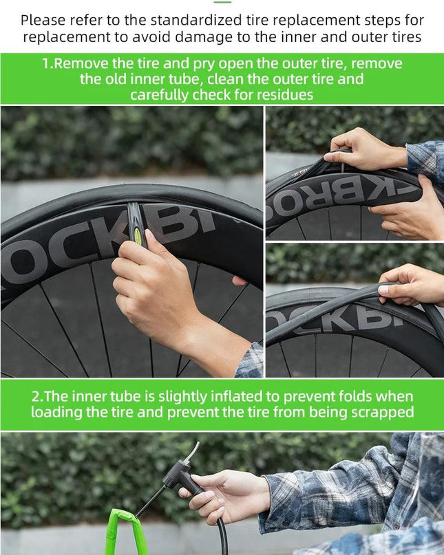 ROCKBROS Ultralight 24g Bike Inner Tube 700X18 25 28 MTB Road Bicycle TPU Material Tire Lightweight French Valve  65mm 85mm Tube