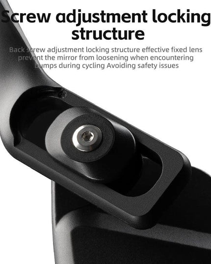 ROCKBROS Bicycle Mirror Handlebar Rear View Stainless Steel Reflector Universal Wide-Range 360° Adjustable Mirror Bike Accessory