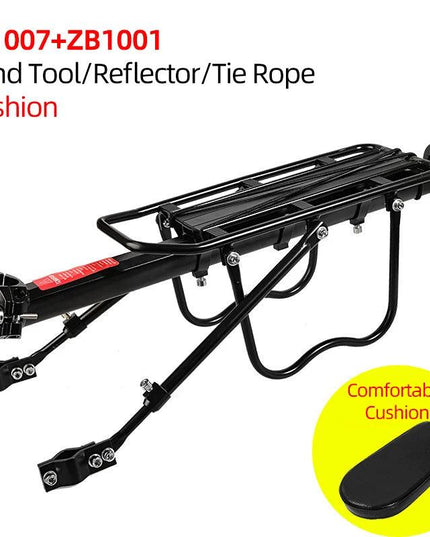 ROCKBROS Bicycle Rack MTB Road Bike Shelf Aluminum Alloy Bike Rack Quick Release Manned Rear Tailstock Bicycle Accessories