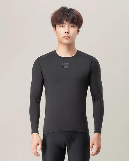 ROCKBROS Winter Jersey Lightweight Fleece Long Sleeve Warm Innerwear Windproof Road Bike Jacket Clothing  Outdoor Hiking Sport