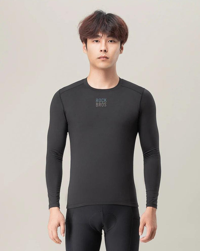 ROCKBROS Winter Jersey Lightweight Fleece Long Sleeve Warm Innerwear Windproof Road Bike Jacket Clothing  Outdoor Hiking Sport