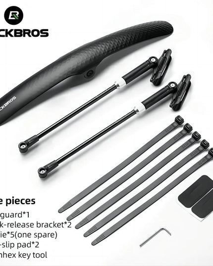 ROCKBROS Bicycle Mudguard Bike Fender PP Soft Plastic Mudguard Strong Toughness Road Suitable For Bicycle Protector Accessories