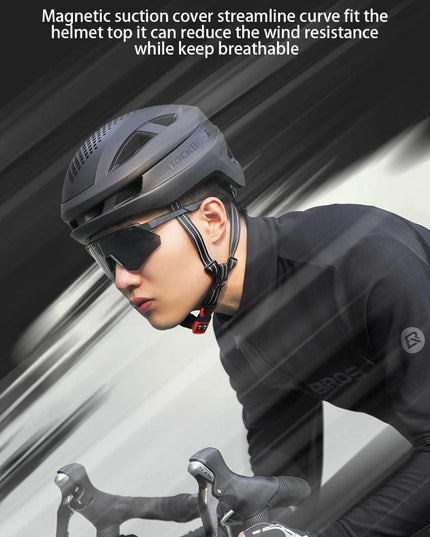 ROCKBROS Magnetic Suction Shell Helmets Safe Breathable Cycling Rock Climbing Skateboarding Roller Skating Men Women Bike Helmet