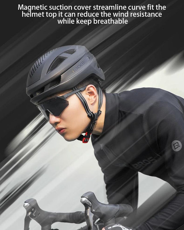 ROCKBROS Magnetic Suction Shell Helmets Safe Breathable Cycling Rock Climbing Skateboarding Roller Skating Men Women Bike Helmet