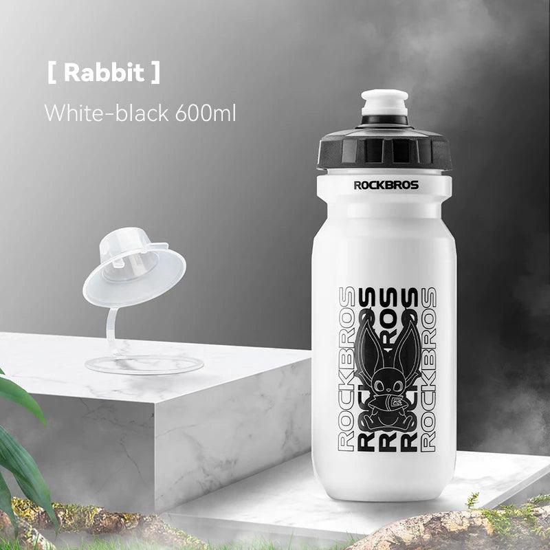 ROCKBROS Sports Water Bottle 600ml Leak-proof  PP5 Food-grade Material Sports Bottle Bicycle Lockable Cycling Water Kettle