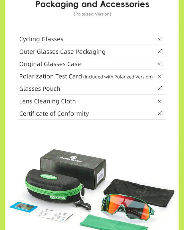 ROCKBROS Child Photochromic Polarized Sunglasses Bicycle Eyewear UV400 Kids Bike Goggles Protection Classic Windproof Glasses