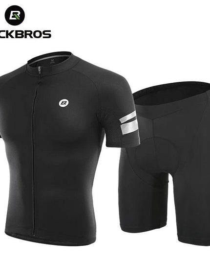 ROCKBROS Cycling Jersey Men Breathable Shirt Summer Jersey Clothes Bicycle Quick Dry Clothing Anti-UV Reflective Short Sleeve