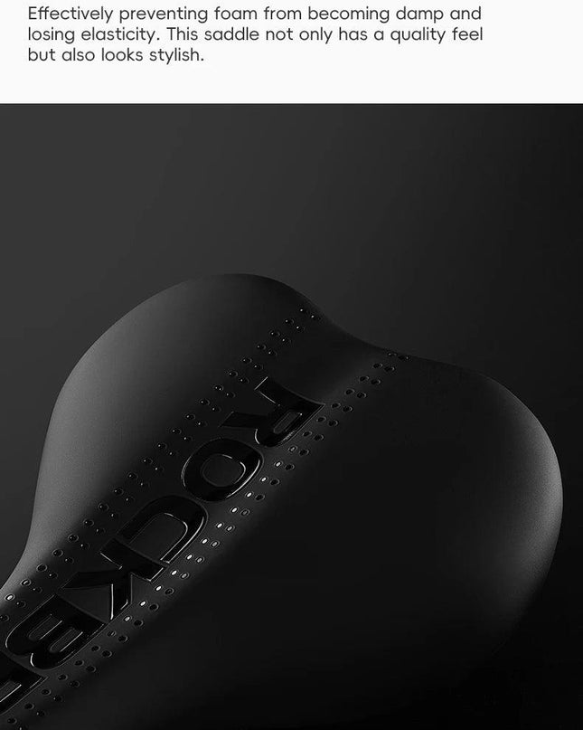 ROCKBROS Bicycle Saddle Comfortable Cycling Cushion Shock Absorption Wear-Resistant Bike Saddle PU Leather Breathable Cushion