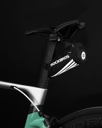 ROCKBROS Bike Bag Portable Reflective Saddle Bag Tail Seatpost Nylon Bicycle Bag MTB Road Bike Bag Panniers Bicycle Accessories