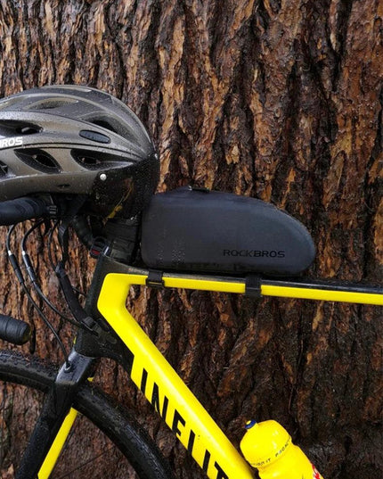 ROCKBROS Bicycle Bag Waterproof Cycling Top Front Tube Frame Bag Large Capacity MTB Road Bicycle Pannier Black Bike Accessories