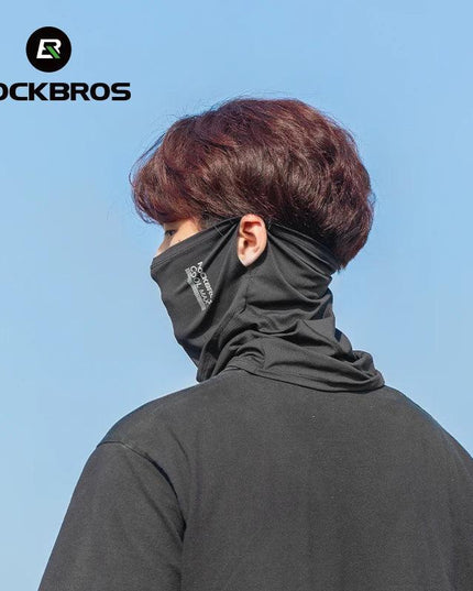 ROCKBROS Summer Cool Mask Cycling Face Mask UV Sun Protection Silk Bike Headwear Breathable Outdoor Fishing Face Cover Bandana