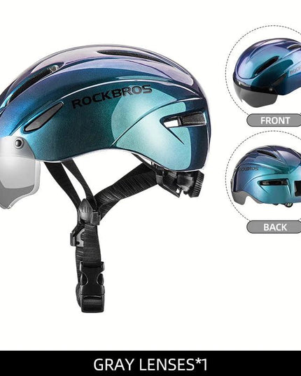 ROCKBROS Bicycle Helmet Cycling LED Light Rechargeable Cycling Helmet Mountain Road Bike Helmet Sport Safe Hat For Man