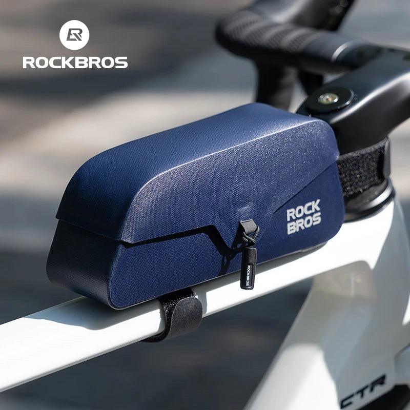 ROCKBROS Bike Bag Hook Bag Magnetic Upper Tube Bag Ultralight Top Front Tube Frame Bag Riding Bag Mountain Bike Storage Bag