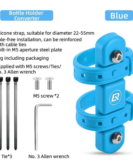 ROCKBROS Bicycle Bottle Cage Mount Adaptor Silicone Gel Universal Kettle Holder Adapter Easy Installation Cycling Equipment