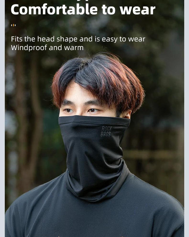 ROCKBROS Ski Mask Winter Warm Hiking Scarf Fleece Neck Scarf Camping Hiking Balaclava Cycling Face Mask Windproof Breathable