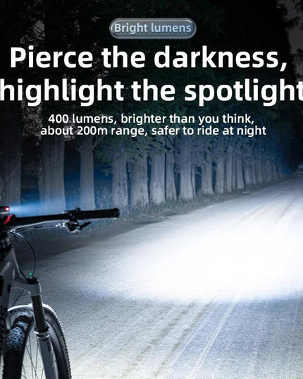 ROCKBROS Bike Light 200/400/600/800LM Type-C Charging Bike Light Front Lamp Headlight Aluminum IPX6 Waterproof Cycling Accessory