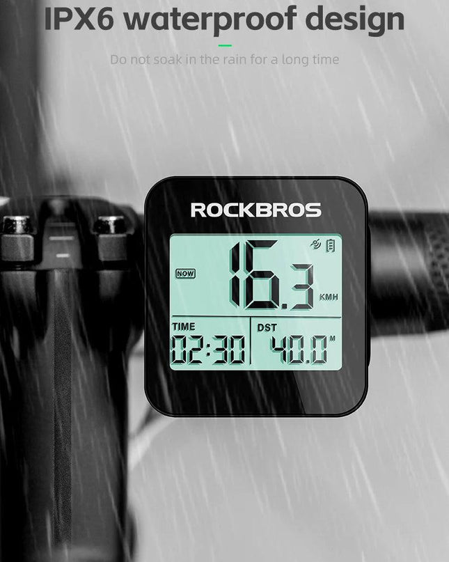 ROCKBROS Bike Computer GPS Speedometer Road Bike MTB Waterproof Automatic Digital Stopwatch Cycling Odometer Cycling Computer