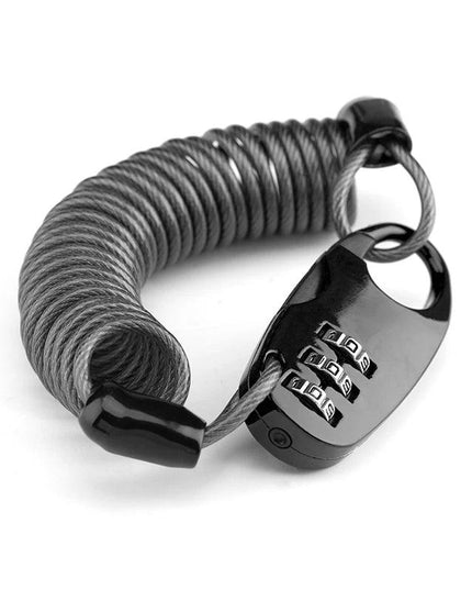 ROCKBROS Helmet Locks Mini Bicycle Lock Anti-theft bike Lock  Ultralight Flexible 90cm Password Lock Cycling Moto Helmet Lock