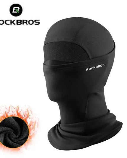 ROCKBROS Winter Windproof Warm Fleece Mask Balaclava Face Mask Men Soft High Elasticity Cycling Ski Fishing Mask Outdoor Sports