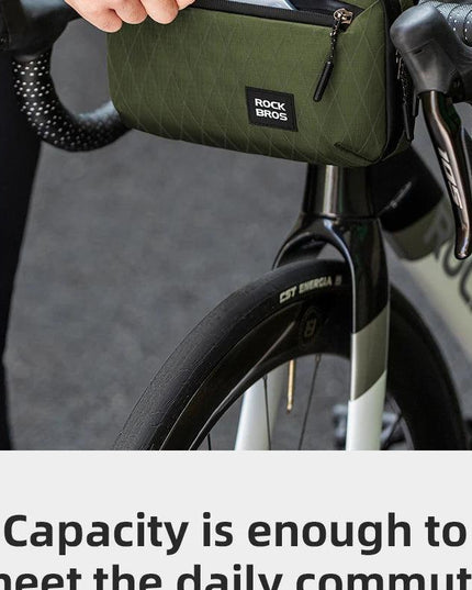 ROCKBROS Bicycle Bag Portable Lightweight MTB Road Bike Handlebar Bag 2.1L Big Capacity Multifunctional Riding Shoulder Bag