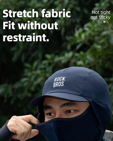 ROCKBROS Winter Cycling Mask and Hat 2 In 1 Fleece Thermal Keep Warm Ear Protection Outdoor Balaclava All Face Mask Men Women