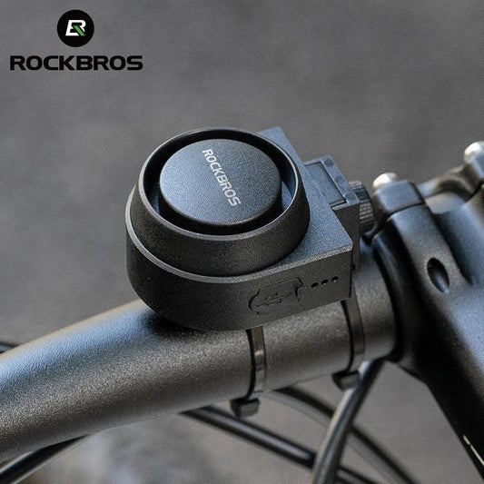 ROCKBROS Bicycle Bell Type-C Anti Theft Electric Horn Wireless Remote Control IPX5 Bike Hidden Installation Bicycle Accessory