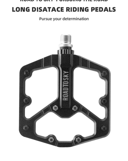 ROCKBROS ROAD TO SKY Cycling Pedals CNC Aluminum Alloy 3 Bearings Structure MTB Bike Pedals High Quality Bike Pedals Accessories