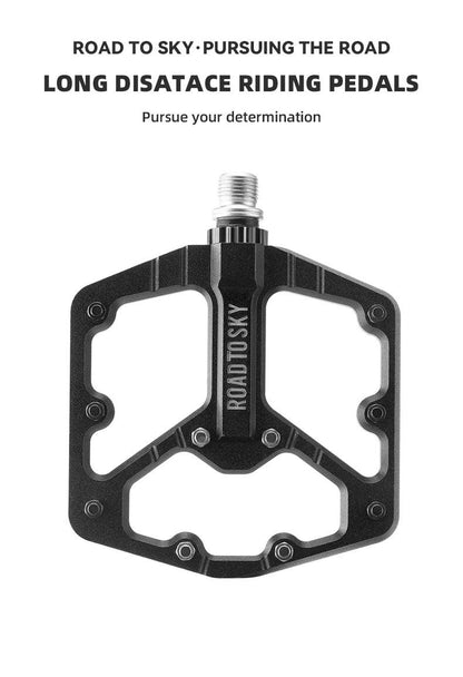 ROCKBROS ROAD TO SKY Cycling Pedals CNC Aluminum Alloy 3 Bearings Structure MTB Bike Pedals High Quality Bike Pedals Accessories