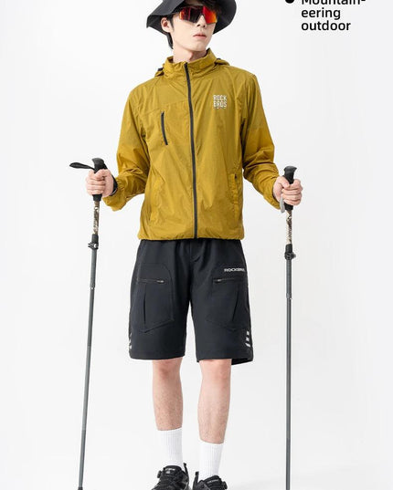 ROCKBROS Running Shorts Unisex Casual Shorts Fashion With Separable Underwear Shorts  Lightweight Outdoor Fishing Short Pants