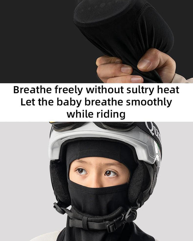 ROCKBROS Children‘s Winter Cycling Caps Riding Face Cover Windproof Outdoor Hiking Warm Neck Face Breathable Bike Hat Balaclava