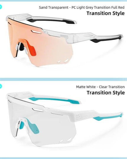 ROCKBROS Cycling Glasses MTB Road Bike Eyewear Driving Golf Goggles Protection Sports UV400 Sunglasses Polarized/Photochromic