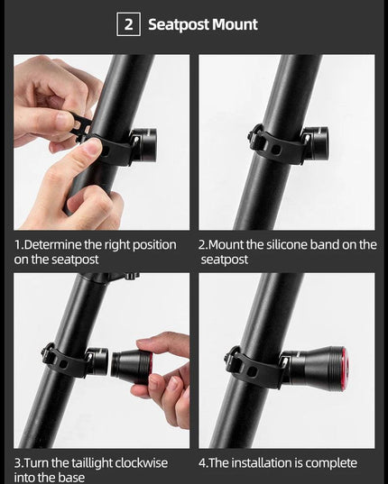 ROCKBROS Smart Bicycle Rear Light Holder For Q5 Model Light holder Bicycle Accessories