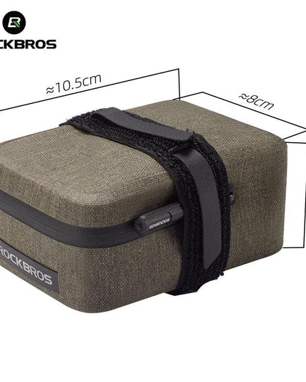 ROCKBROS Bicycle Tail Bag 0.4LMini Saddle Bag Lightweight Waterproof MTB Road Bike Tail Bag Portable Wear-resistant Cycling Gear