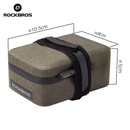 ROCKBROS Bicycle Tail Bag 0.4LMini Saddle Bag Lightweight Waterproof MTB Road Bike Tail Bag Portable Wear-resistant Cycling Gear